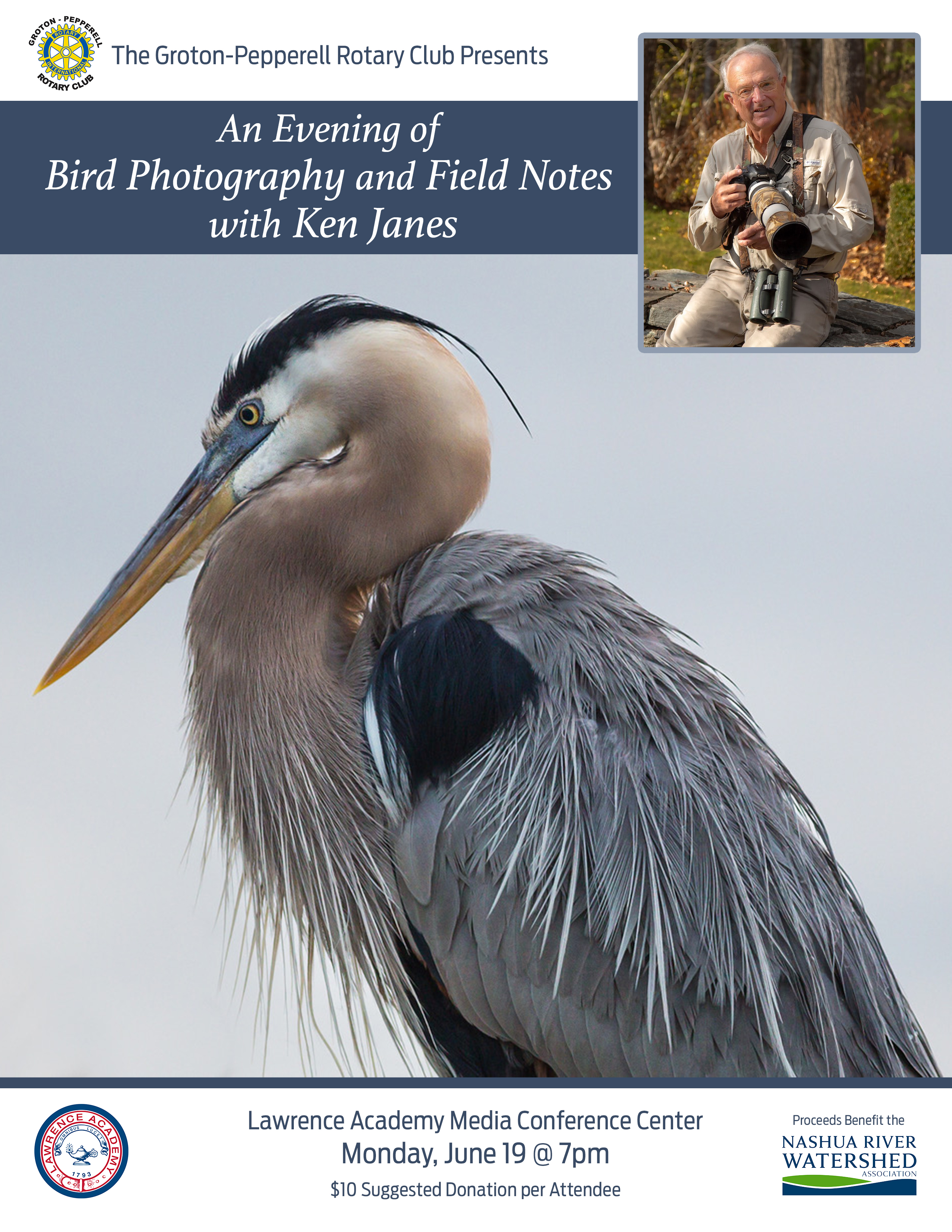 Ken Janes bird photography program flyer